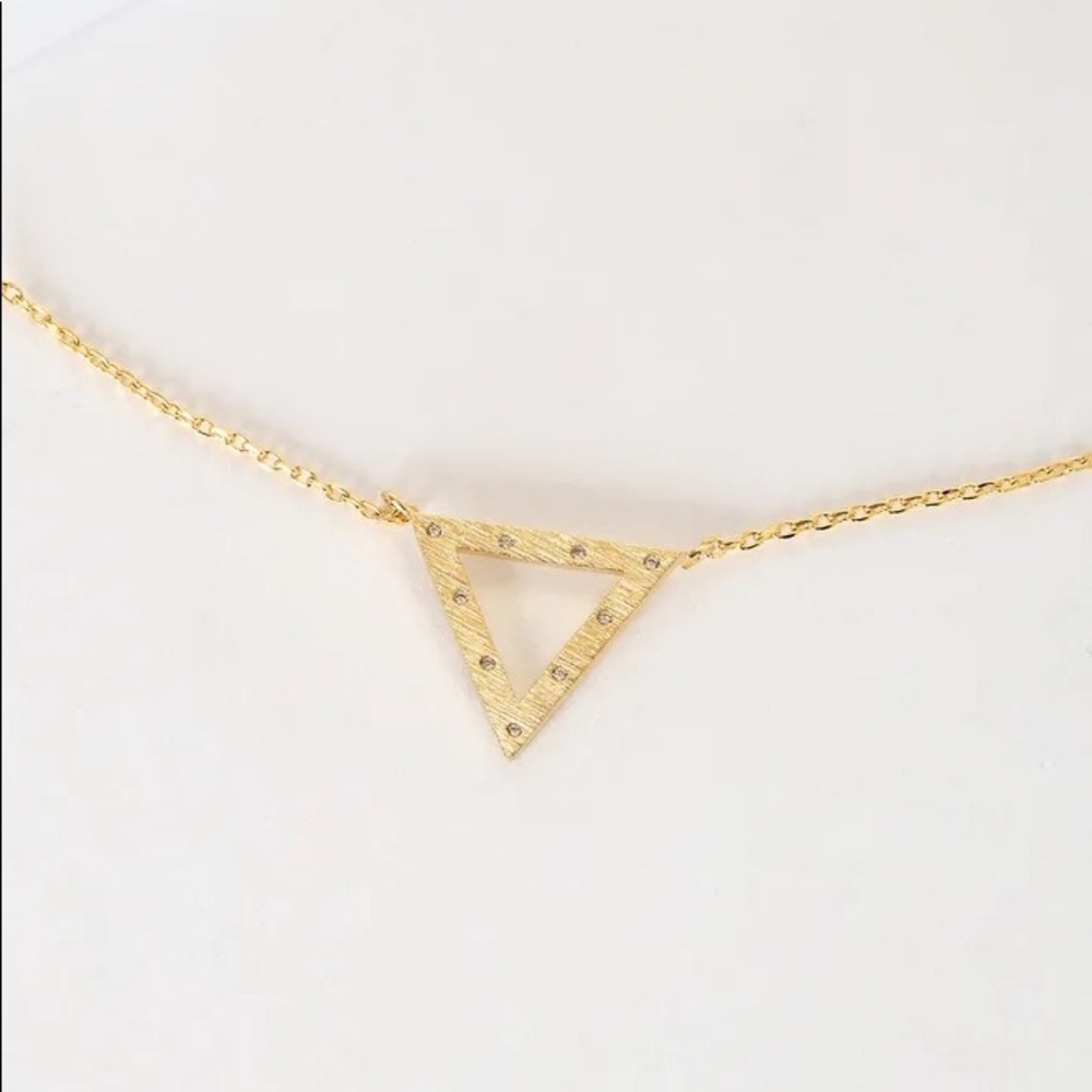 Lulu’s Finding Balance Gold Rhinestone Necklace - Picture 3 of 7